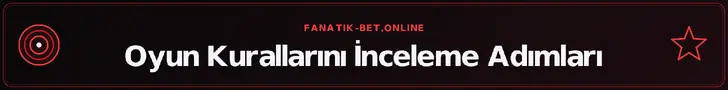 Oyun Kurallarını İnceleme Adımları – fanatik-bet.online